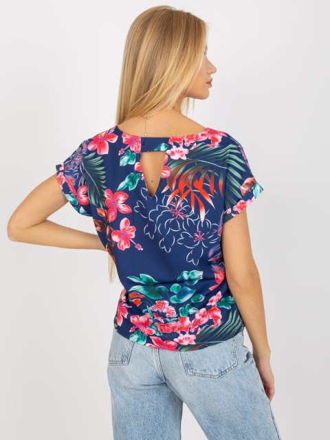 Bluzka WN-BZ-4008-5.97 granatowy XL Bluzka WN-BZ-4008-5.97 granatowy XL