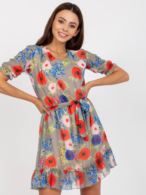 Sukienka LK-SK-507626.70 khaki 36 Sukienka LK-SK-507626.70 khaki 36