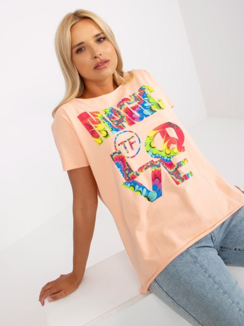 Bluzka FA-BZ-7964.93 brzoskwiniowy Bluzka FA-BZ-7964.93 brzoskwiniowy