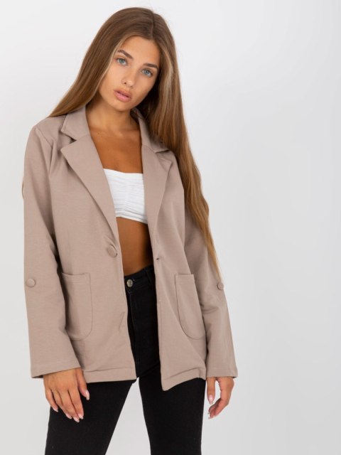 Marynarka RV-MA-8071.19P ciemny bezowy M Marynarka RV-MA-8071.19P ciemny bezowy M