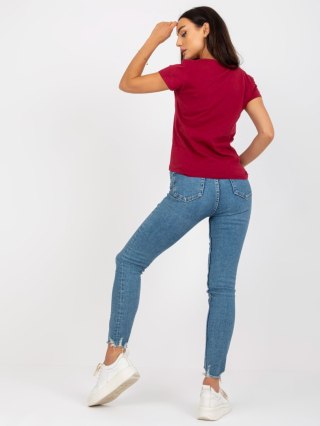 T-shirt B-013.25P bordowy M
