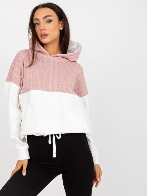 Bluza RV-BL-8171.30 biało-różowy L/XL Bluza RV-BL-8171.30 biało-różowy L/XL