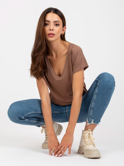 T-shirt B-014.59 brązowy S