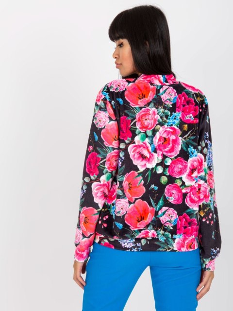 Bluza RV-BL-8116.86P czarno-różowy L/XL