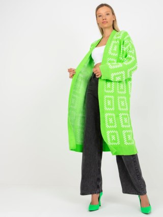 Sweter LC-SW-0296.08P fluo zielony