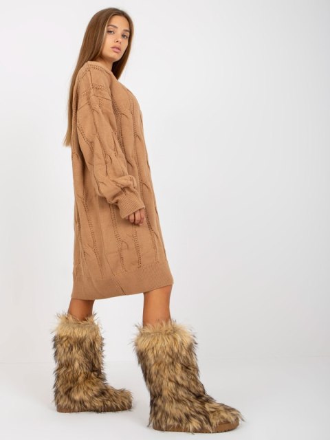 Sweter LC-SW-0297.35P camelowy Sweter LC-SW-0297.35P camelowy
