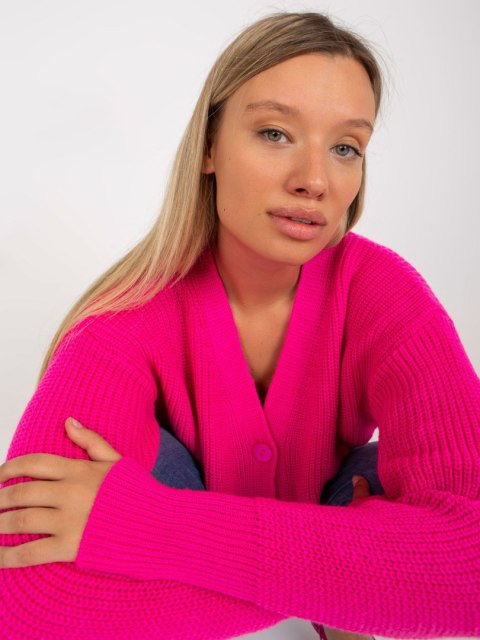 Sweter LC-SW-0321.06X fluo różowy Sweter LC-SW-0321.06X fluo różowy