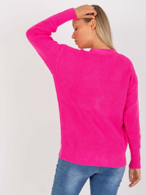 Sweter LC-SW-0321.06X fluo różowy Sweter LC-SW-0321.06X fluo różowy