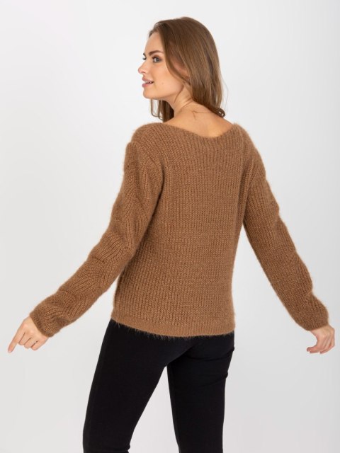 Sweter TW-SW-BI-9030.08 brązowy Sweter TW-SW-BI-9030.08 brązowy