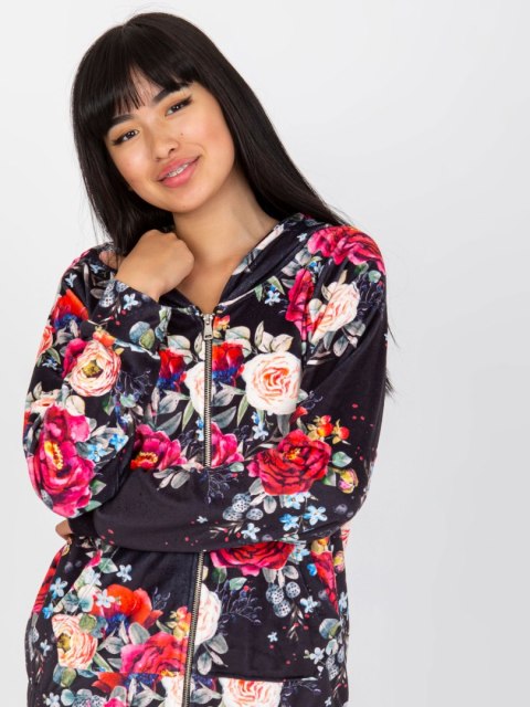 Bluza RV-BL-8143.83P czarno-czerwony S/M