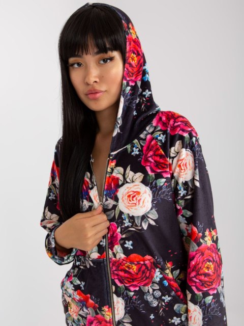 Bluza RV-BL-8143.83P czarno-czerwony S/M