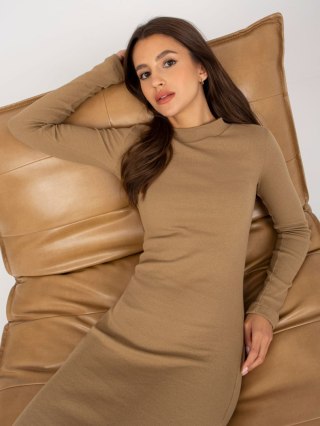 Sukienka EM-SK-672.04P camelowy