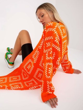Sweter LC-SW-0296.08P pomarańczowy