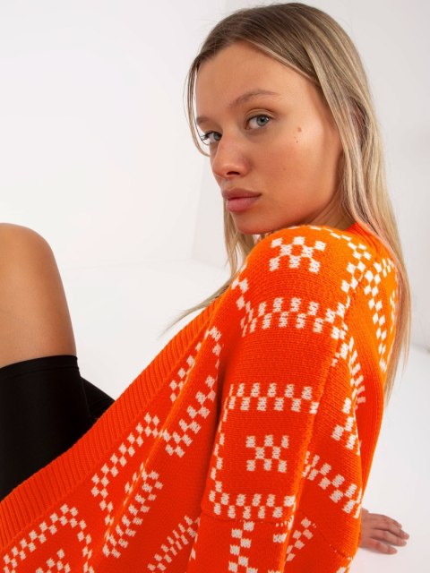 Sweter LC-SW-0296.08P pomarańczowy Sweter LC-SW-0296.08P pomarańczowy