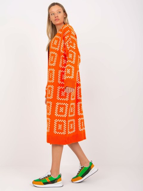 Sweter LC-SW-0296.08P pomarańczowy Sweter LC-SW-0296.08P pomarańczowy