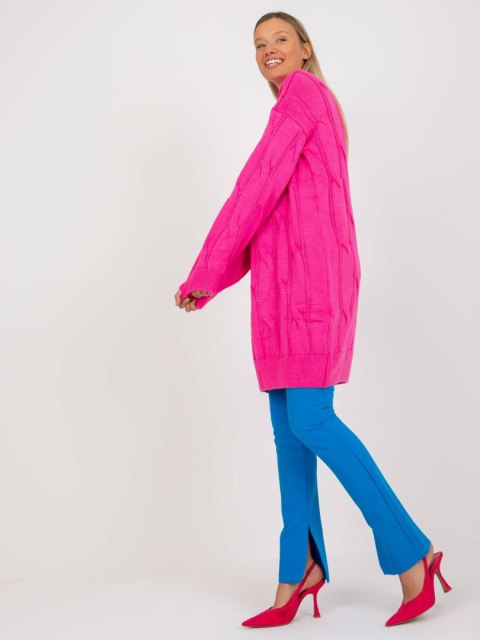 Sweter LC-SW-0297.35P fluo różowy Sweter LC-SW-0297.35P fluo różowy