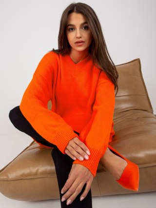 Sweter LC-SW-0341.38P pomarańczowy