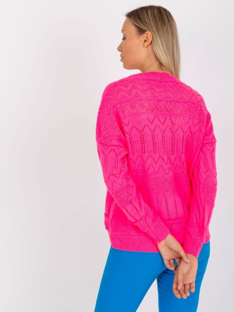 Sweter LC-SW-8022.04P fluo różowy