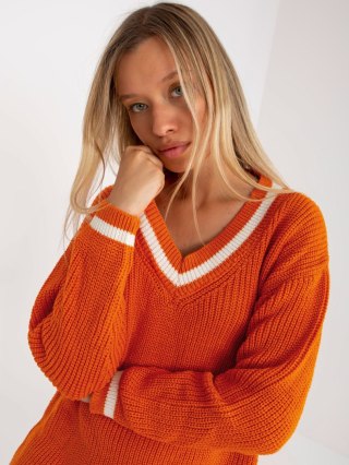 Sweter LC-SW-8023.55P ciemny pomarańczowy