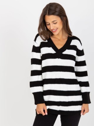 Sweter LC-SW-8030.29P biało-czarny