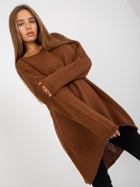 Sweter TW-SW-BI-1222.13X brązowy Sweter TW-SW-BI-1222.13X brązowy