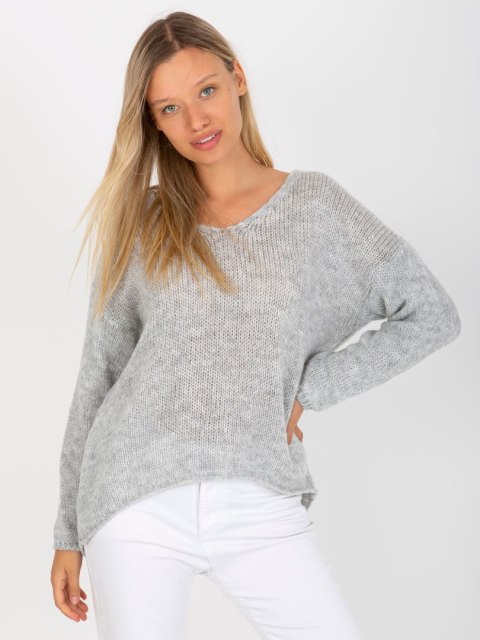 Sweter TW-SW-BI-3002.98 szary Sweter TW-SW-BI-3002.98 szary