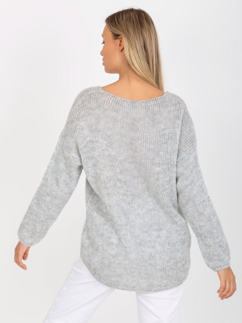 Sweter TW-SW-BI-3002.98 szary Sweter TW-SW-BI-3002.98 szary