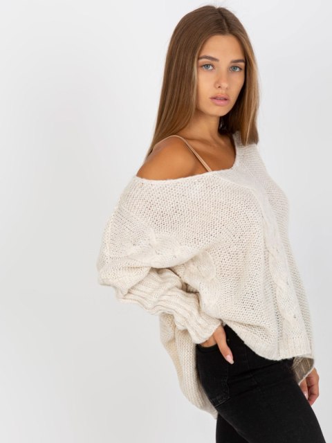 Sweter TW-SW-BI-M903.33X ecru Sweter TW-SW-BI-M903.33X ecru