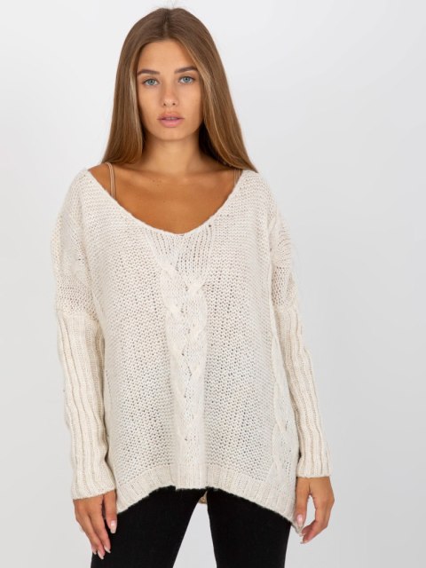 Sweter TW-SW-BI-M903.33X ecru Sweter TW-SW-BI-M903.33X ecru