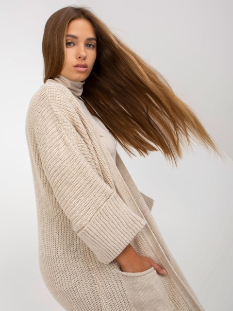 Kardigan TW-SW-BL-2689.92P beżowy Kardigan TW-SW-BL-2689.92P beżowy