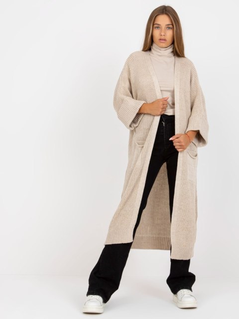 Kardigan TW-SW-BL-2689.92P beżowy Kardigan TW-SW-BL-2689.92P beżowy