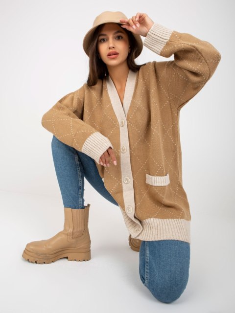 Sweter LC-SW-0258.03P camelowy Sweter LC-SW-0258.03P camelowy