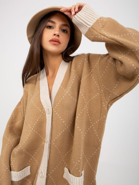 Sweter LC-SW-0258.03P camelowy Sweter LC-SW-0258.03P camelowy