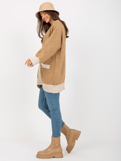 Sweter LC-SW-0258.03P camelowy Sweter LC-SW-0258.03P camelowy