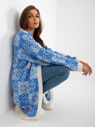Sweter LC-SW-0301.45P biało-niebieski