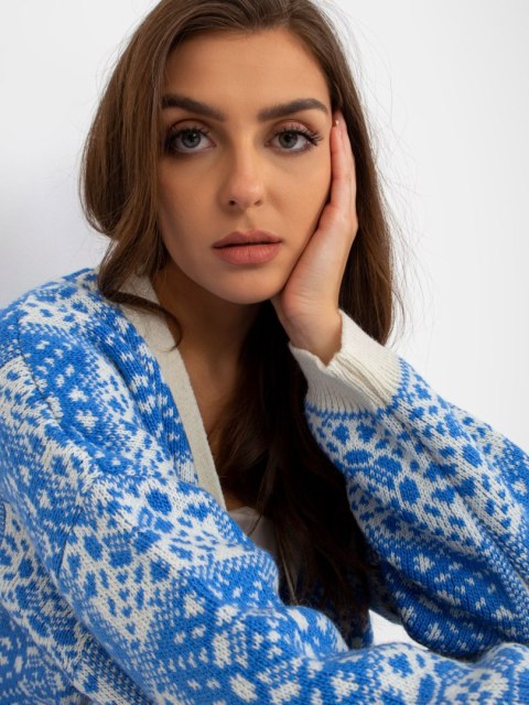 Sweter LC-SW-0301.45P biało-niebieski Sweter LC-SW-0301.45P biało-niebieski