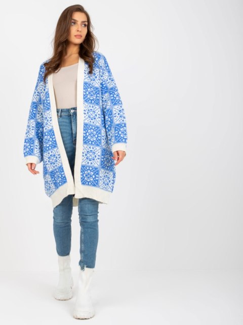Sweter LC-SW-0301.45P biało-niebieski Sweter LC-SW-0301.45P biało-niebieski