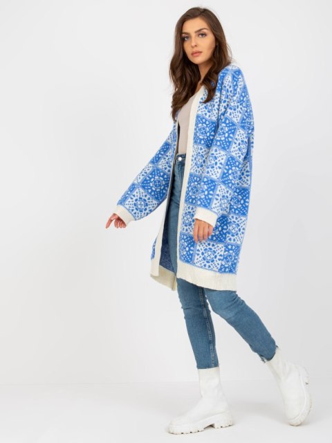 Sweter LC-SW-0301.45P biało-niebieski Sweter LC-SW-0301.45P biało-niebieski