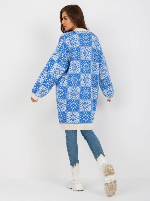 Sweter LC-SW-0301.45P biało-niebieski Sweter LC-SW-0301.45P biało-niebieski