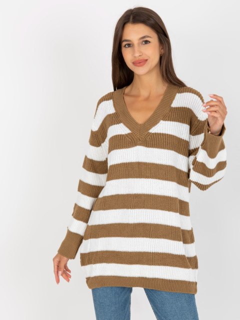 Sweter LC-SW-8030.29P biało-beżowy Sweter LC-SW-8030.29P biało-beżowy