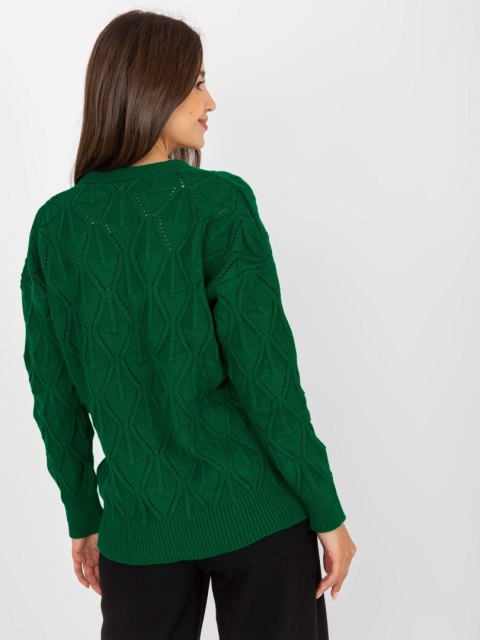 Sweter LC-SW-8035.06X ciemny zielony