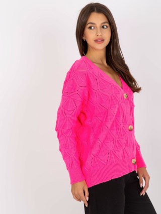 Sweter LC-SW-8035.06X fluo różowy