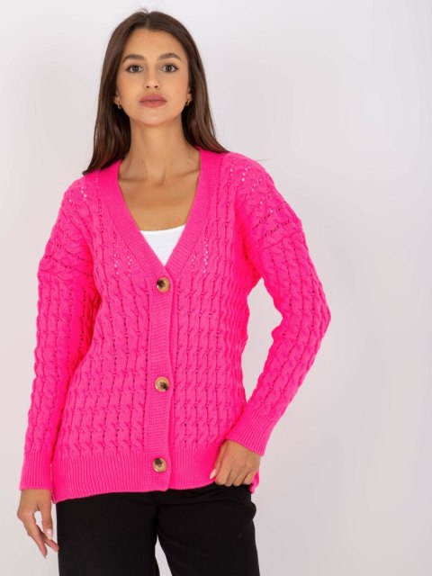 Sweter LC-SW-8036.74P fluo różowy