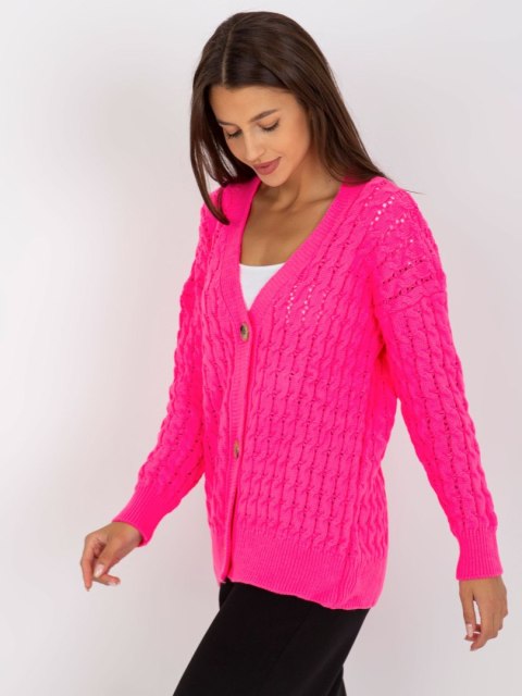 Sweter LC-SW-8036.74P fluo różowy