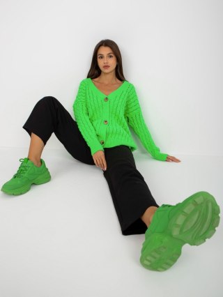Sweter LC-SW-8036.74P fluo zielony