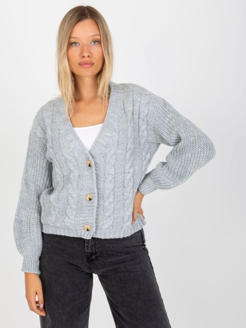 Sweter TW-SW-BI-6030.02 szary Sweter TW-SW-BI-6030.02 szary