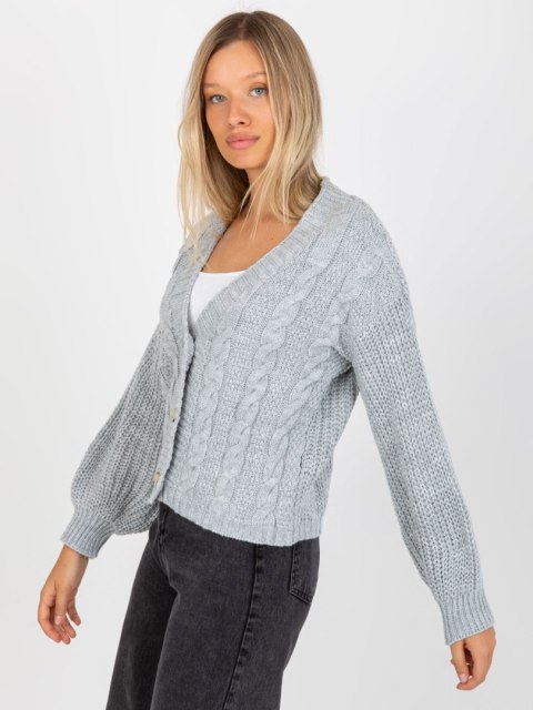 Sweter TW-SW-BI-6030.02 szary Sweter TW-SW-BI-6030.02 szary