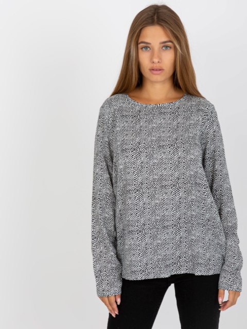 Bluzka D73771M10971AEN czarno-biały S Bluzka D73771M10971AEN czarno-biały S