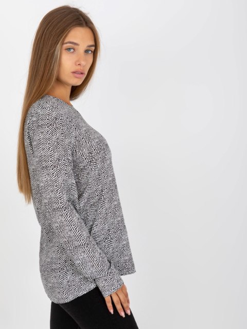 Bluzka D73771M10971AEN czarno-biały S Bluzka D73771M10971AEN czarno-biały S