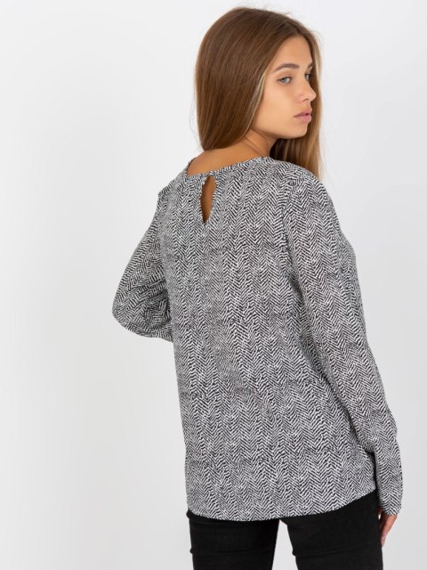 Bluzka D73771M10971AEN czarno-biały S Bluzka D73771M10971AEN czarno-biały S